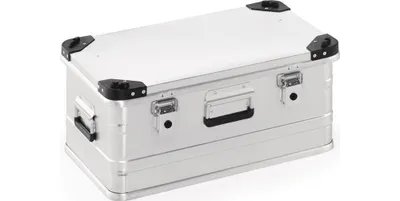 Produktbild von Aluminiumbox L582xB385xH275mm 47 l mit Klappverschluss und Stapelecken