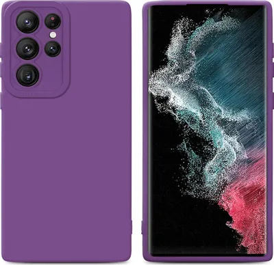 Obrázek produktu pro Kryt Cadorabo pro Samsung Galaxy S22 ULTRA Protective Case in Purple TPU Silicone Case Cover