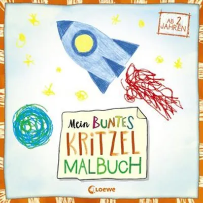 Produktbild von Mein buntes Kritzel-Malbuch (Rakete)