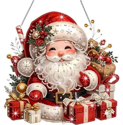 Productafbeelding van Diamantverfijning, tafeldecoratie, kerstdecoratie, 5D, kersttafeldecoratie, Kerstman