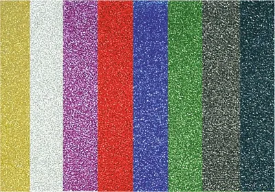 Image de Galeria Papieru feuille pailletée autocollante mélange de couleurs 150g 10pcs