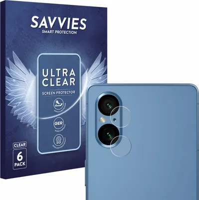 Produktbild von 6x Für Sony Xperia 5 V (NUR Kameraschutz) Schutzfolie Savvies Displayschutz Display Schutz Folie Klar Transparent