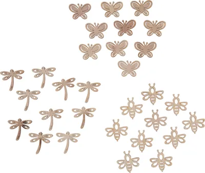 Produktbild von VBS Streuteile "Maja", L 3,2 - 3,4 cm, 30 Stück, Sperrholz