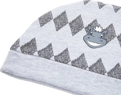 Produktbild von Borussia Mönchengladbach Baby-Mütze "Smile" grau