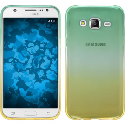 Produktbild von PhoneNatic Case kompatibel mit Samsung Galaxy J7 (2015 / J700) - Design:03 Silikon Hülle Ombrè + 2 Schutzfolien
