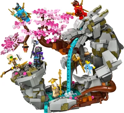 Produktbild von LEGO NINJAGO Drachenstein-Tempel Drachen-Spielzeug mit 6 Ninja-Figuren, großes Set zum Bauen, Spielen und Ausstellen, Geschenk zum Geburtstag für Jungs und Mädchen ab 13 Jahren 71819