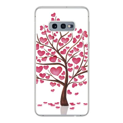 Produktbild von MuchoWow® Handyhülle Schutzhülle Hülle für Samsung Galaxy S10e Eine Illustration eines Baumes mit Herzen Silikon Softcase Handy Hülle - Handy