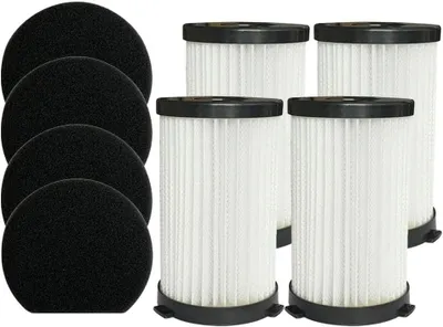 2 Filter + 2 Schwämme Zubehör für Elektrobesen