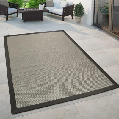 Produktbild von Paco Home In- & Outdoor Teppich Balkon Küchenteppich Sisal Optik Einfarbig 140x200 cm
