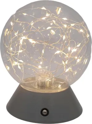 Produktbild von Luxus - Tischleuchte Touch - Mila - Silber - H16 x Ø12