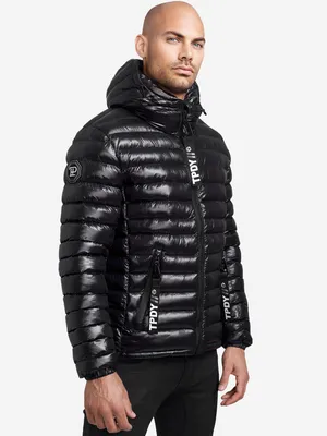 Produktbild von Adan Herren Steppjacke hochschließender Kragen Schwarz XL