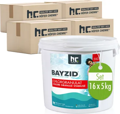 Produktbild von 16 x 5 kg BAYZID® Chlorgranulat