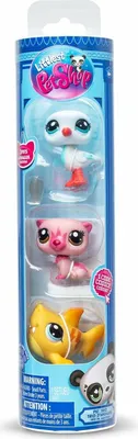 Produktbild von Littlest Pet Shop Trio In Tube – Set mit 3 Figuren in einer Röhre