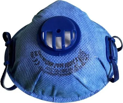 Produktbild von 10x FFP3 Blauw adembeschermingsmasker - halfmasker stofmasker - ademmasker mit Ventil