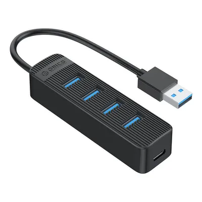 Produktbild von Orico TWU3 USB auf 4x USB 3.0 Hub Adapter (schwarz)