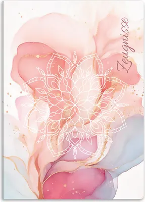 Produktbild von itenga Zeugnismappe A4 Kunststoff Sichtbuch Motiv MANDALA