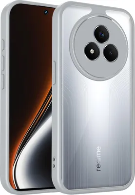 Obrázek produktu pro Pouzdro pro Realme Narzo 80 Pro průhledný zadní kryt s TPU rámečkem, odolné proti nárazům Šedá