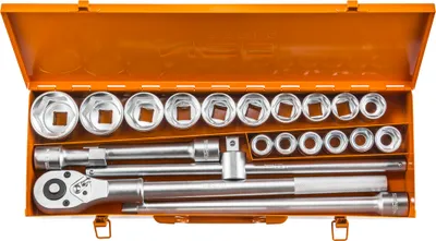 Image de Clé à douille NEO TOOLS 3/4", jeu de 21 pièces.