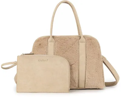Productafbeelding van Kunst bont handtas Alina - Bont - Beige