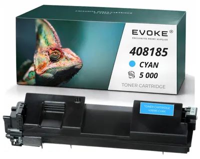 Immagine prodotto di Cartucce compatibili Evoke per la stampante Ricoh SPC360, codice C 408185, colore ciano, resa di 5.000 pagine, compatibili con la SP C360