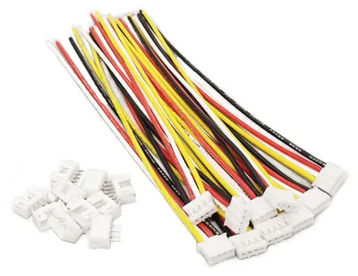 JST PH 2,0 mm 4-pol. Stecker-Set, 10 Stk., 150 mm, 22 AWG