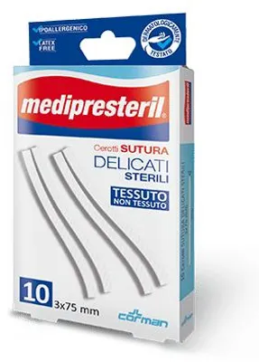 Immagine prodotto di Cerotto Per Sutura Medipresteril Delicato Tnt 3X75Mm 10 Pezzi