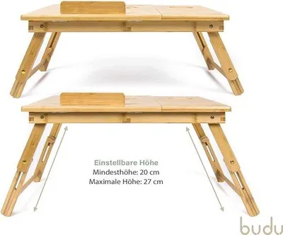Produktbild von Faltbarer Laptop-Tisch fürs Bett, 52x31cm, zum Lesen oder Frühstück