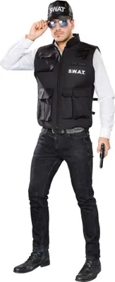 Produktbild von SWAT Weste Polizei Karneval Fasching Kostüm L 48/50