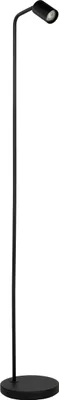Zdjęcie produktu dla Lampa stojąca EGLO Rigomagno, lampa do salonu z obrotową głowicą, metalowa lampa stojąca w kolorze czarnym, lampka do czytania z oprawką GU10, wysokość 151 cm