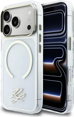 Immagine prodotto di Custodia Karl Lagerfeld Iml Kl Script Logo   Magsafe per iPhone 17 Pro Max Trasparente