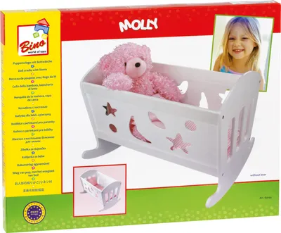 Produktbild von Kolíska pre bábiku s posteľnou bielizňou