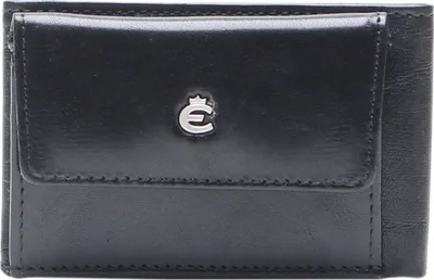 Image de Esquire Cuir porte-monnaie Toscana Mini Wallet Black noir