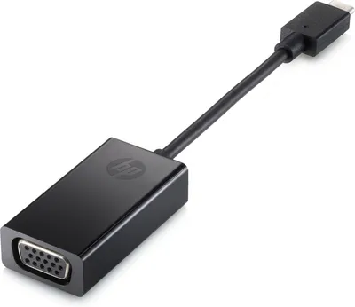 Obrázok produktu pre HP USB-C to VGA Adapter, Čierna, Windows 10, Windows 11, ChromeOS, 13 mm, 25,5 mm, 150 mm