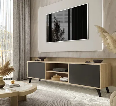 Obrázek produktu pro TV skříňka SORO 180 cm Sonoma dub / grafit