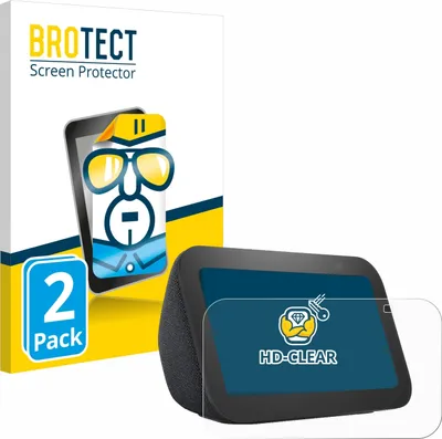 Produktbild von 2x Für Amazon Echo Show 5 (3. Gen.) Schutzfolie BROTECT Displayschutz Display Schutz Folie Klar Transparent