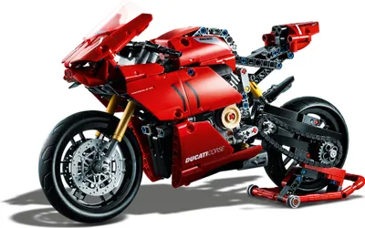 Produktbild von LEGO 42107 Technic Ducati Panigale V4 R Motorrad-Modell, Supermotorrad-Schaustück für Sammler, als Home- oder Büro-Deko, Modellbausatz für Kinder und Erwachsene