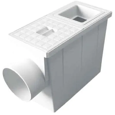 Immagine prodotto di POZZETTO PLUVIALE R. QUADRO 80x80/100x100 mm - scarico Ø 100 mm