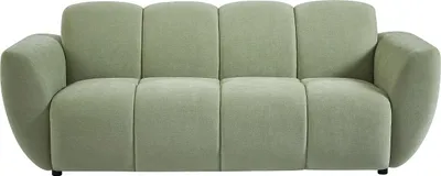 Produktbild von 3-Sitzer-Sofa mit grünem gesteppten Bezug - JULORI