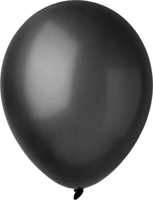 Produktbild von Metallic-Ballons schwarz 23 cm 100 Stück