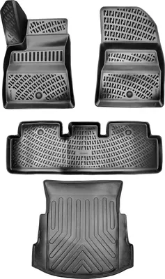 Produktbild von 3D Auto Gummimatten & Kofferraumwanne Set für Tesla Model 3 Baujahr ab 2017