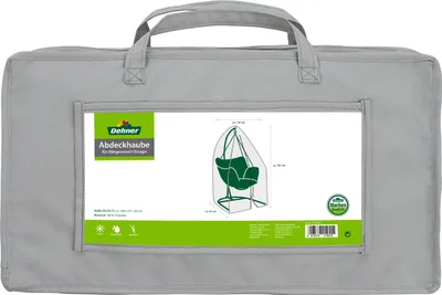 Produktbild von Dehner Schutzhülle / Abdeckhaube für Hängesessel Chicago, wasserabweisend, mit UV-Schutz 50+, 161 x 130 x 84 cm, Polyester, grau