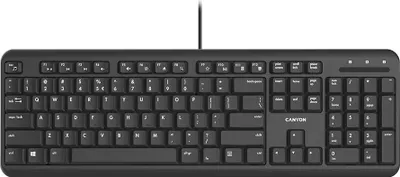 Image de Clavier CANYON HKB-20 EN/ES Velvet filaire  Noir