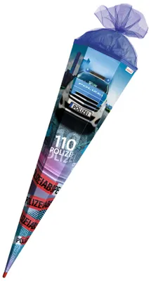 Zdjęcie produktu dla ROTH 678843 ROTH Schultüte "Polizei 110", eckig, 850 mm
