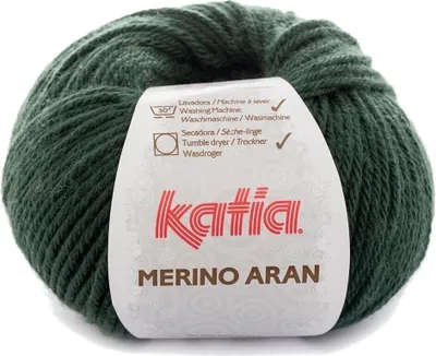 Immagine prodotto di Filato per maglieria Katia Merino Aran 66 Verde Scuro