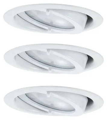 Image de 3 X Paulmann Meuble Lampes Encastrées Set Pivotant Micro Line Ligne Blanc 3 X