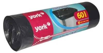 Image de York, Sacs à ordures 60L extra épais, 10 pièces