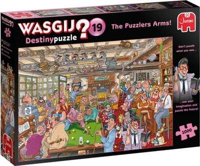 Produktbild von Wasgij Destiny 19 - Die Kneipe im Puzzle-Eck! - 1000 Teile, 1000 Stück(e), Comics, 12 Jahr(e)
