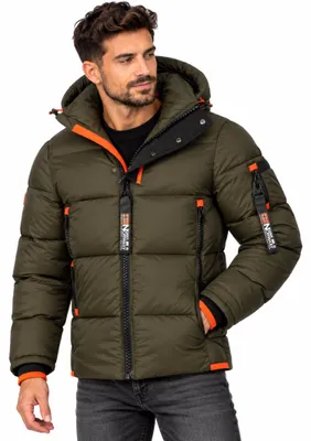 Produktbild von Herren Winter Jacke warm gefüttert Parka Steppjacke Outdoor PUFFER