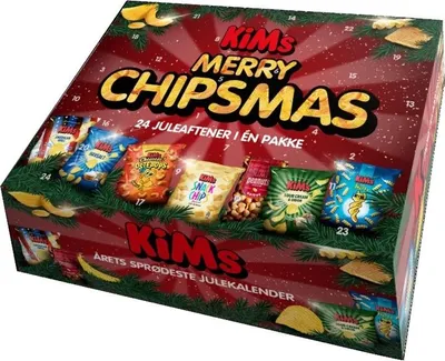 Image de KiMs Merry Chipsmas Calendrier de l'Avent 709g | 26 x 17-60g