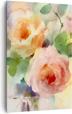 Produktbild von Bild auf Leinwand - Leinwandbild - Einteilig - Rose Blume Garten - 80x120cm - Wand Bild - Wanddeko - Wandbilder - Leinwanddruck - Wanddekoration - Leinwand bilder - Wandbild - PA80x120-3910